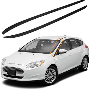 Windshield Pillar Trim Molding Windshield Weather Stripping Compatible with Ford Focus 2012 2013 2014 2015 2016 2017 2018 Window A Pillar Trim Driver Passenger Side Replace CP9Z-5803137-A