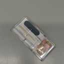 BTArtbox Press On Nails Almond - Short Gold Foil Press On Nails with Glue for Women, Semi-Transparent Soft Gel Glue On Nails in 16 Sizes - 32 Stick On Nails Kit, Gold End