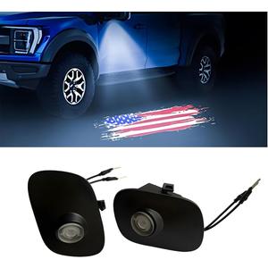 2Pcs Side Mirror Logo LED Welcome Lights Puddle Lamp Projector Door Light Floor Light Accessories Suitable for Ford F150 F250 F350 2015 2016 2017 2018 2019 2020 2021 2022 2023 2024 2025
