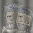 ResOne 4Ft Soft Adult Oxygen Nasal Cannula 5-Pack - Curved Prongs, Crush-Resistant Tubing - Nasal Tubes, Oxygen Concentrator Supplies - Soft Curved Nose Piece, Standard Size, Standard Flow 6 LPM