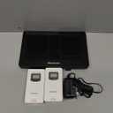 Newentor Weather Station Wireless Indoor Outdoor Thermometer, Color Display Digital Weather Thermometer with Atomic Clock, Barometric Pressure, Forecast Station with Adjustable Backlight,Black,2Sensor