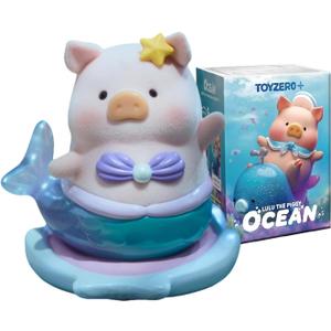 Lulu The Piggy Ocean Series 1PC Cute Pig Blind Box Figures Collectible Toys Kawaii Birthday Gifts
