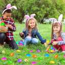 MGparty 100 Pcs Easter Eggs 2.36" Bright Plastic Fillable Easter Eggs Empty with 4 Golden Eggs for Easter Basket Stuffers, Party Favors, Egg Hunt Supplies, and Easter Decorations