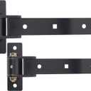 Heavy Duty Gate Hinges 13 Inch, 900 Lbs Capacity with Built-in Ball Bearings, Bolt-On/Weld-On 180 One-Way Open Hinges for Wooden/Metal Gates, Fence, Shed, Barn, Garage & Garden Gates(Patent Pending)