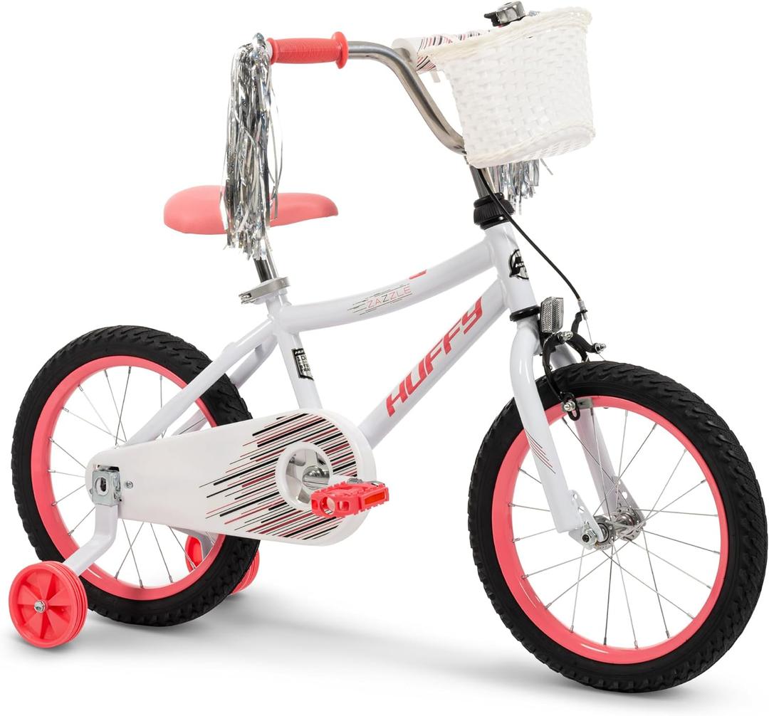Huffy Kids 12/16 Inch Bikes, Ideal for Ages 3+ Years Old, EZ Build Assembly, Removable Training Wheels, Chain Guard for Safety, Fun and Playful Designs