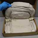 School backpack for Girls, Aesthetic Backpack for Women Cute Bookbag Preppy College (Beige)