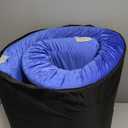 Extra Thick GAIALOOP 4 INCH Memory Foam Camping Mattress, Roll Up Floor Sleeping Mat Camp Cot Mattress Pad Travel Camping Couch Bed for Guest Adults Side Sleepers (Twin XL: 80*38*4", Lapis Blue)