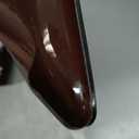 Coutgo Women's Slingback High Heels Pointed Toe Stilettos Metal Buckle Dress Party Pump Shoes (8.5, Red/Brown)