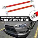2PCS Front Bumper Lip Splitter Strut Rod 8''-11'' Adjustable Splitter Diffuser Strut Rods Tie Bars Compatible with Most Car Vehicles Dodge Challenger SRT,Camaro Toyota(Red)