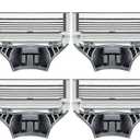 Men's Razor Blade Refills, 4 Count, Sharper 5-Blade, For Close and Comfortable Shaves with taha sticker