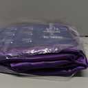 BEDELITE Satin Sheets Queen Size Bed Set, Luxury Soft Plum Purple Sheets for Hair and Skin, Similar to Silk Bed Sheets Set 4 Pieces with 1 Deep Pocket Fitted Sheet, 1 Flat Sheet, and 2 Pillowcases