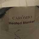 CAROMIO Heated Throw Blanket - Thick Tufted Sherpa Electric Blanket Throw with 10 Heating Levels and 10 Time Settings, ETL Certified Machine Washable Fast Heating Blanket Throw 50"×60", Purple