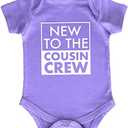 New to The Cousin Crew Newborn Outfit Shirts for Kids Best Cool Baby Announcement, 9-12M