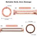 2 x 8PCS Silk Scrunchies & Seamless Cotton Hair Ties  No Damage, Elastic Ponytail Holders for Women, Strong Stretch Hair Bands for Thick & Fine Hair (Neutral Colors)