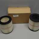 17816 Filter for Craftsman Shop Vac Air Filter, Replacement for Craftsman Wet Dry Vac Filter for Craftsman 9-17816 Vacuum Filter 5 6 8 12 16 Gallon and Larger Vacuum Cleaner 2 Pack (White)