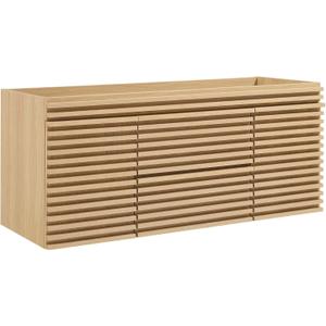 Modway Render 48" MDF and Particleboard Bathroom Vanity Cabinet - Oak
