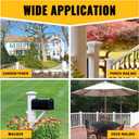 VIVIDA 4" x 4" Vinyl Fence Post Cap (Actual 4" x 4"), New England Pyramid Post Cap, PVC Square Top Cover, for Vinyl Fences, Mailboxes & Decks, White, 2 Pack