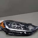 1 PC Right Headlight Assembly for 2017 2018 Hyundai Elantra (Not Fit Elantra GT Models), Passenger Side Halogen Headlamps Clear Lens Black Housing Amber Reflector