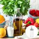uxcell Glass Olive Oil Dispenser Bottle, 6oz/180ml Heat Resistant Vinegar Cruet Oil Container with Leakproof Pourer Spout and Scale for Kitchen Cooking