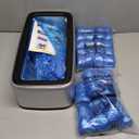 Shoe Covers Dispenser with 200pcs Shoe Cover Disposable Non Slip, User-Friendly and Reliable Shoe Cover Machine, Fits Size Up to 11 US Men, Widely Applicable in Indoor(Silver)