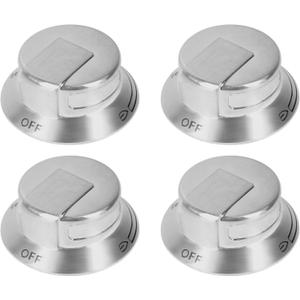 4 Pcs 318569904 Cooktop Burner Control Knob Replacement for Frigidaire Electrolux Gas Range Burner Stove Knob, Replace 3514026 AP5809436 PS9495257 EAP9495257, EW30GC5 EW30GC6