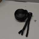 Portable Stroller Mini Fan - Flexible 3-Speed Personal Fan Clip on for Bed Sleep, Rechargeable Battery Treadmill Accessories Cooler, Newborn Summer Baby Essentials for Car Seat, Bike, Crib (Black)