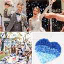 2 x 3000 Pcs Rose Petals, Rose Petals for Wedding, Artificial Flower Petals (Blue)