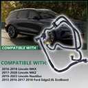 Vapor Canister Purge Valve F2GZ-9D289-AFits for 2015-2018 Ford Edge 2.0L EcoBoost 2016-2018 Lincoln MKX 2017-2020 Lincoln MKZ Replaces F2GZ9D289A Tube Assembly Fuel Vapour Separat