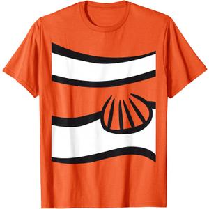 Clown Fish Shirt Adult Kids Clown Fish Costume T-Shirt (Orange, M)