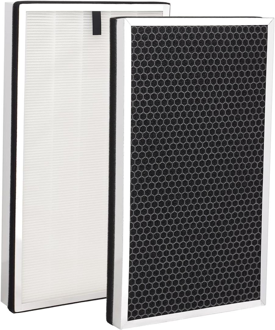 112 Replacement Air Filters Compatible with MA Series 112 Air Purifier V2.0, 3 in 1 Pre-filter, Pleated Filter and Activated Carbon Filter, 2 Pack