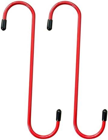 FITHOIST 1 Piece Brake Caliper Hangers, Caliper Hanger Hooks with Black Rubber Tips, Strong and Durable, Automotive Tools for Braking, Bearing, Axle and Suspension Work, Red