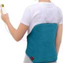 Heating Pad for Back, Comfytemp Birthday Gifts for Women Men Dad Mom, Large Electric Lower Back Heating Pad, FSA Eligible HSA Heat Pad for Period, Lumbar, Abdomen, XL Heated Belt, Auto-Off, Blue (15" x 24")