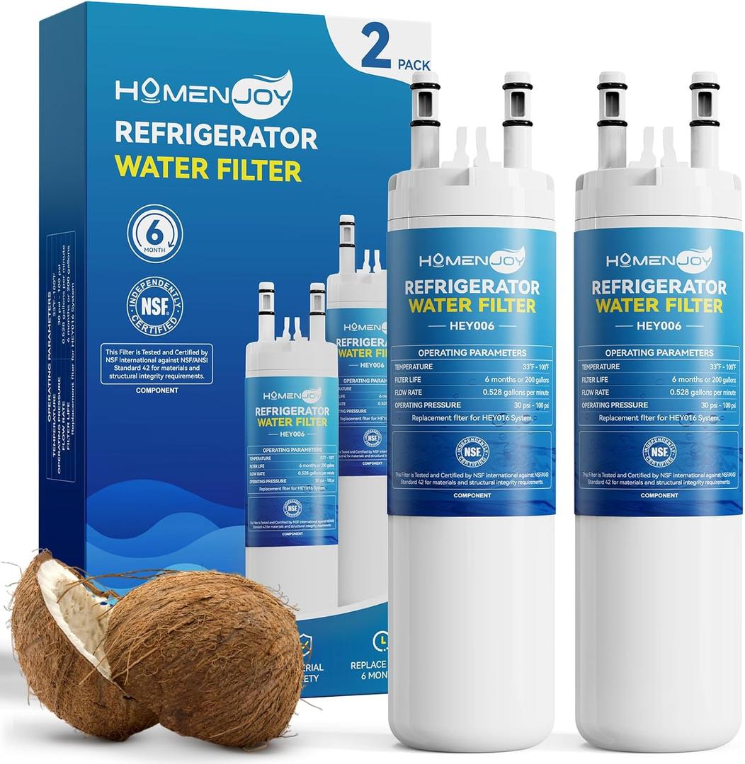WF3CB Water Filter Replacement For Frigidaire Puresource 3, WF3CB Water Filter with New Generation Filter Core For 3X Absorption Capacity, 2 Pack