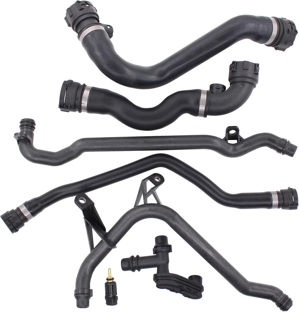 MOTOKU Expansion Tank Radiator Heater Coolant Water Hose kit for BMW 328i 330i 320i 325i 323i
