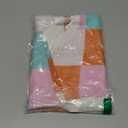 Womens Cute Summer Tops 2026 Short Cap Sleeve Sweater Color Block Trendy Crop Top Knit Vest Checkered Work Shirts Outfits (Medium)