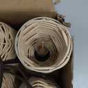Natural Rattan String Lights, 10 Rustic Raffia Cage, 13 Ft Plug in & Connectable Wicker Lights,Black Rattan
