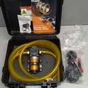 12V 75W Fuel Transfer Pump Kit, 110GPH Gas Transfer Pump with High Elastic Fuel Pipe & 2 Power Cables, Great for Vehicles, Boats, Equipment, Gasoline, Diesel (110GPH, SET)