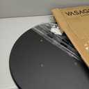 VASAGLE Bar Table, Round Cocktail High Top Pub Bistro Table for Events Party, Kitchen Dining, Home Bar, 23.6 x 23.6 x 41.3 Inches, Sturdy Metal Frame, Modern Style, Easy to Assemble, Black (Ink Black + Matte Black)