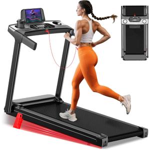 Foldable Treadmills for Home, 3-in-1 Walking Treadmill with Incline Handle Bar, 300LBS Capacity, 3.0HP Quiet Brushless, Small Treadmills for Small Spaces FutureGlide