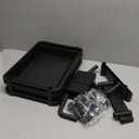 3 Tier Rolling Utility Cart with Drawer,REBECAT Utility Cart Made of Multifunctional Storage Organizer Tool for Kitchen,Bathroom,Living Room,Office(Black)