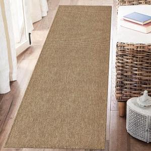 Runners for Hallways 2x6 Washable Kitchen Runner Rug Tan Cotton Entryway Runner Rug Indoor Outdoor Carpet Rnuners for Entrance Living Room Bedroom Bathroom Laundry