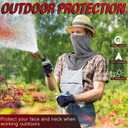 4 x Ski Mask for Men Women, Balaclava Full Face Head Neck Gaiter Cover, Summer UV Protection Cooling Outdoor (Gray)