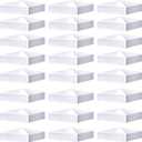Taiyin 24 Pcs Pyramid White PVC Vinyl Post Top Caps, Fence and Deck Post Caps for Vinyl Fence Posts (5 x 5 Inch)