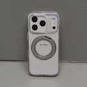 ACESTAR 360 Magnetic Stand Case Compatible with iPhone 17 Pro, Rotatable Flexible Ring Holder Phone Cover for Men Women | Compatible with MagSafe | Shockproof & Anti-Scratch | Anti-Yellowing Clear