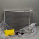 ALLOYWORKS 4 Row All Aluminum Radiator+Shroud Fan+Relay For 1967-1988 Chevy Nova Chevelle / 1965-1987 Buick Regal LeSabre