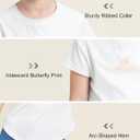 Stelle Girls Athletic Shirts Short Sleeve Quick Dry Sports Tees UPF 200, Crew Neck Active Tops for Kids 5-15 Years (White, XS)