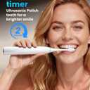 Onlyone Ultrasonic Electric Toothbrush for Adults, Rechargeable Electric Toothbrush Toothbrush with 8 Brush Heads, Travel Case, Charging Base & Wireless Charging - 5 Modes with Smart Timer