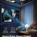 Aurzen D1 air Smart Portable Projector with WiFi and Bluetooth, USB-C Powered, Easy Auto Setup, 16W Dolby Audio, Built-in Official Apps, Native 1080P HDR10, Outdoor Movie Projector 4K Supported, White