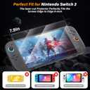 iPLYGAM Tempered Glass Screen Protector for Nintendo Switch 2, HD Clear 9H Ultra-Tough Hard Screen Protector, Anti-Scratch, Bubble-Free, Switch 2 Accessories Tempered Glass Screen Protector 1 Pack.