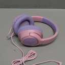 iClever Kids Headphones with Cord, 85dBA Safe Volume Wired Headphonesf or Kid, Stereo Sound Foldable Adjustable, 3.5mm Jack, Over Ear Child Headphone for School/Boys/Girls/iPad/Tablet/Travel, Pink